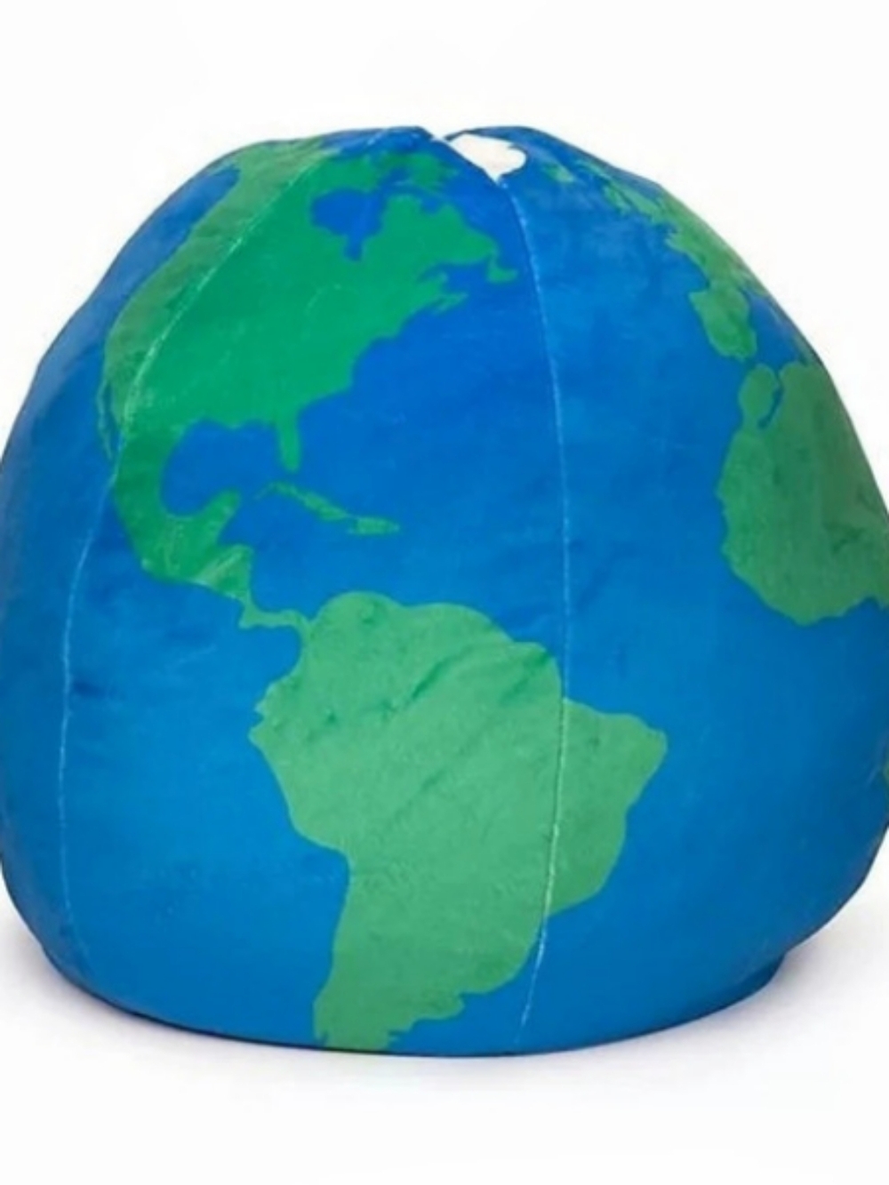 The Big One Kids World Map Globe Blue Green Globe Plush Toy